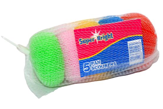 10 X 5/PK SUPER BRIGHT PAN SCOURERS. SU96A-2 \\\KD19836
