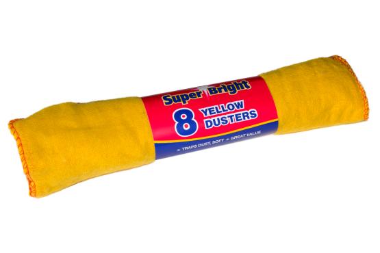 10 X 8/PK SUPER BRIGHT YELLOW DUSTER \\\KD19837