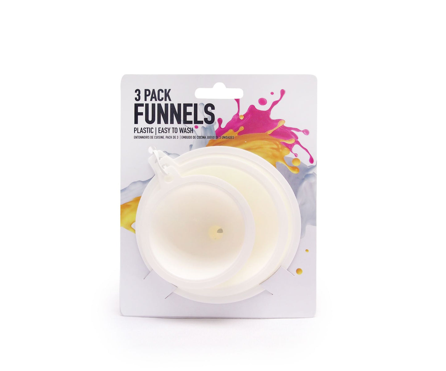 PLASTIC FUNNELS WITH HANDLE 3/PK. KA0144 \\\KD19856