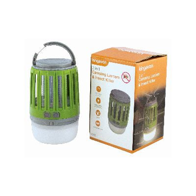 KINGAVON 2 IN 1 CAMPING LANTERN & ELECTRONIC INSECT KILLER. BB-IK130 \\\KD19934