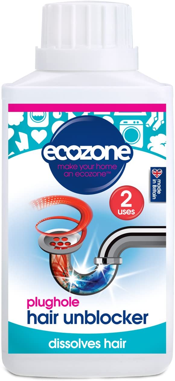 ECOZONE CONCENTRATED PLUGHOLE HAIR UNBLOCKER 250ML. EZ6 530740 \\\KD19941