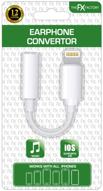 THE FX FACTORY IPHONE EARPHONE CONVERTOR. FXWCWH \\\KD19960