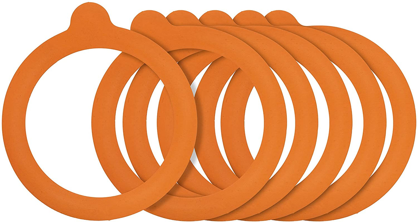 KILNER RUBBER SEALS FOR CLIP TOP JARS ORANGE FOR 125ML. 0025500 \\\KD19973
