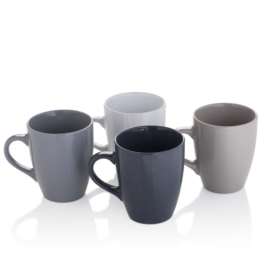 SABICHI EVERYDAY TEXTURE VALUE MUG SET 4/PK. 178800 \\\KD19984