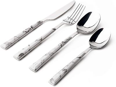 SABICHI MARBLE EFFECT CUTLERY SET 16/PCS. 193797 \\\KD19987