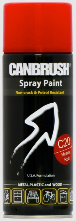 CANBRUSH C20 MONSA RED ALL PURPOSE SPRAY PAINT 400ML. C20 \\\KD20009