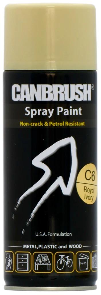 CANBRUSH C6 ROYAL IVORY ALL PURPOSE SPRAY PAINT 400ML. C6 \\\KD20021