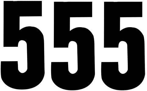 STARPACK BLACK SELF ADHESIVE NUMBER 5 75MM 3/PK. 72642 \\\KD20039