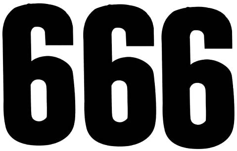 STARPACK BLACK SELF ADHESIVE NUMBER 6 75MM 3/PK. 72643 \\\KD20040
