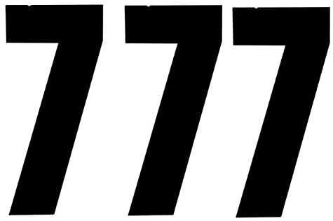 STARPACK BLACK SELF ADHESIVE NUMBER 7 75MM 3/PK. 72644 \\\KD20041