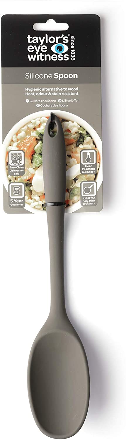 TAYLORS EYE WITNESS GREY SILICONE SPOON 28CM. LTS004 \\\KD20053