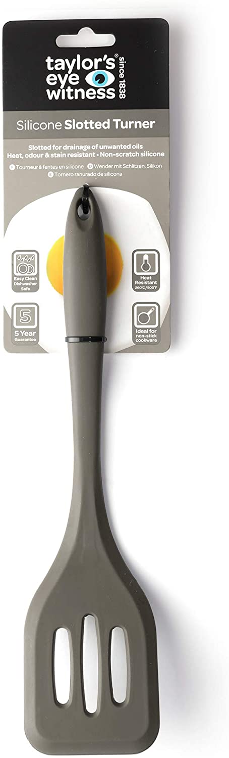 TAYLORS EYE WITNES GREY SILICONE SLOTTED TURNER 27CM. LTS007 \\\KD20056