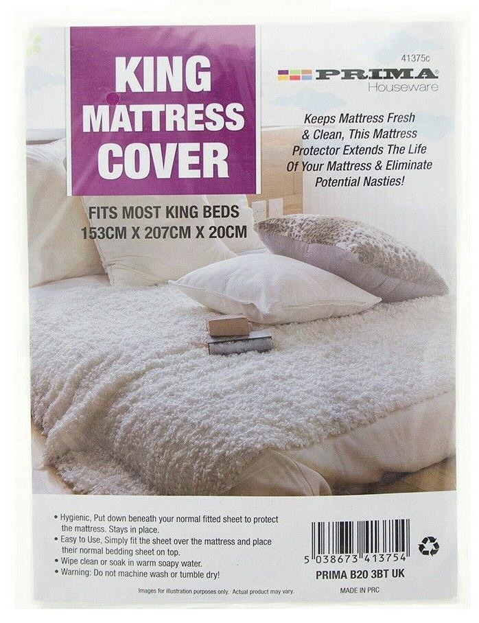 PRIMA KING SIZE MATTRESS COVER 153CM X 207CM X 20CM. 41375C \\\KD20070