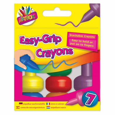 ARTBOX EASY GRIP CRAYONS 7/PK. TA5075 \\\KD20084