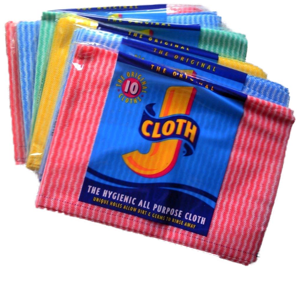 ASSORTED COLOUR J CLOTHS 10/PK. C003491 \\\KD20100