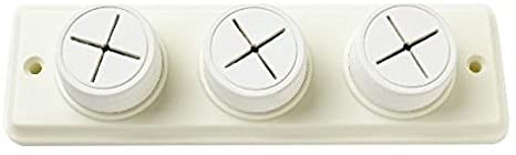 WHITE SOFT RUBBER PUSH IN TRIPLE TOWEL CLOTH HOLDER WITH SCREW FIX. M1663 \\\KD20102