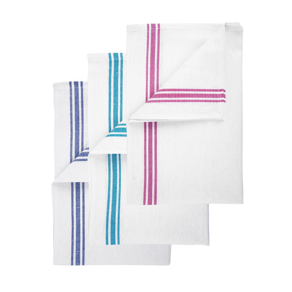 ROBERT SCOTT WHITE COTTON TEA / KITCHEN TOWEL 48CM X 74CM 10/PK. 102813 \\\KD20115