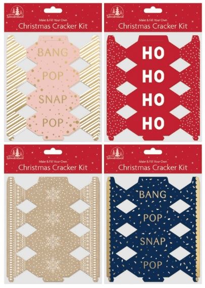 FESTIVE WONDERLAND MYO MINI CHRISTMAS CRACKER KIT 6/PK. TA7149 \\\KD20119