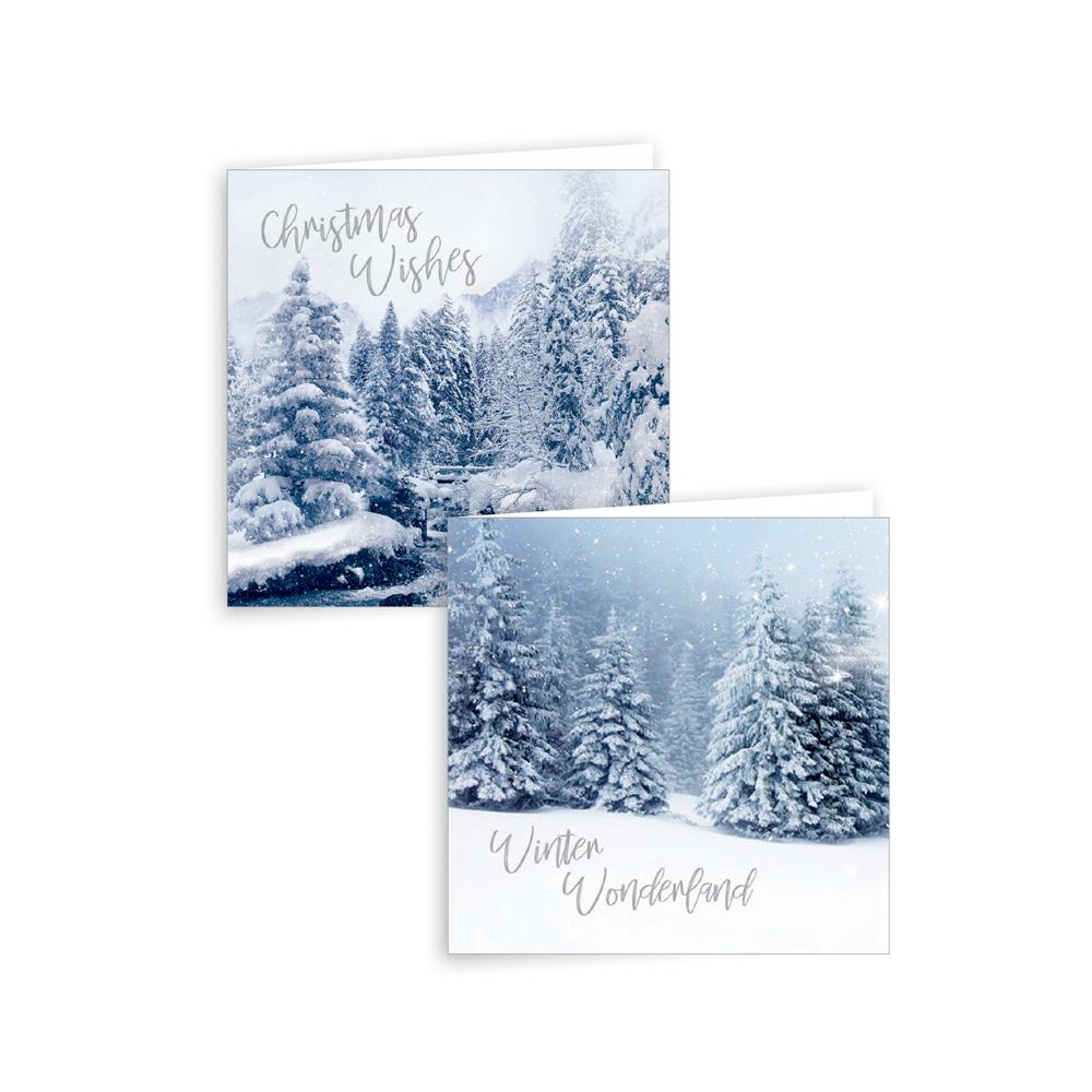 12 CHRISTMAS GREETINGS CARDS - WINTER SCENE. XAKGC828 \\\KD20141