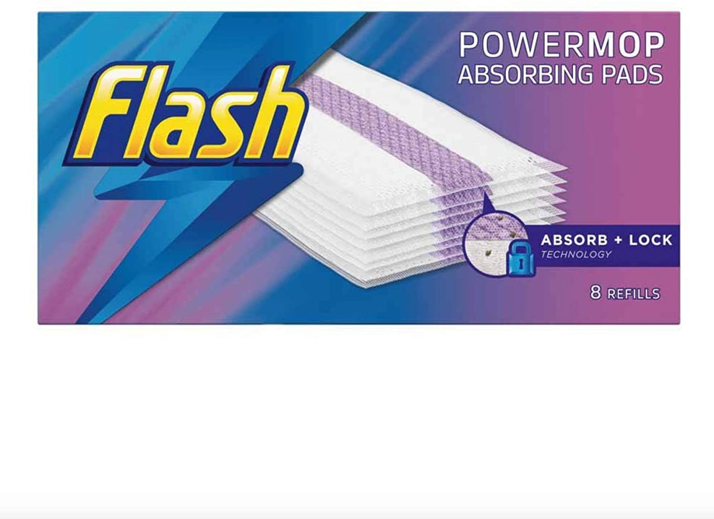 FLASH POWERMOP ABSORBING REFILL PADS 8/PK. C001980 \\\KD20148