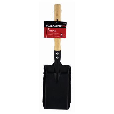 BLACKSPUR METAL DUST PAN 4 INCH WITH WOODEN HANDLE. BB-GS160 \\\KD20201