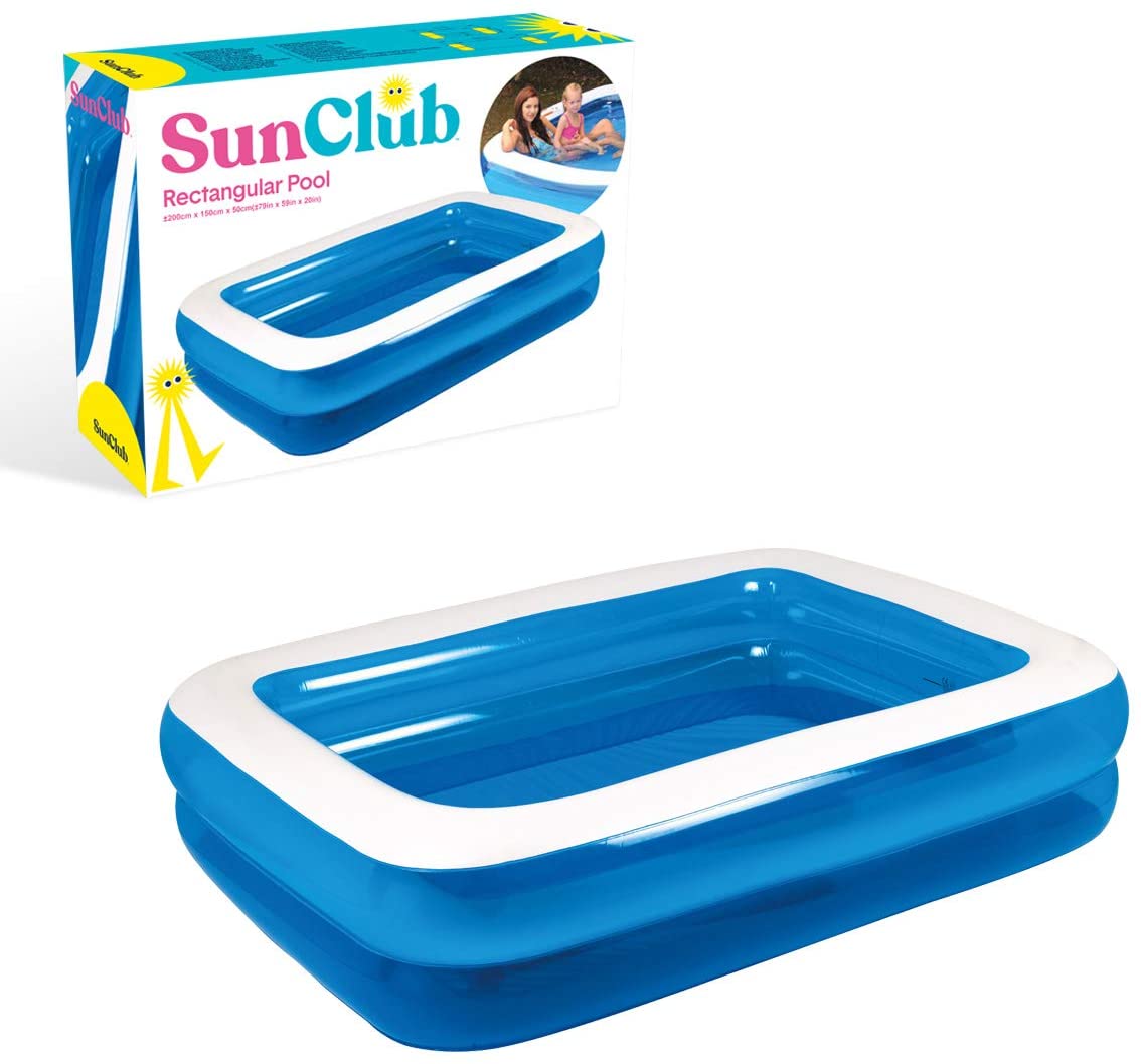 SUNCLUB INFLATABLE FAMILY SIZE POOL - 2M X 1.5M. BML83390 \\\KD20209
