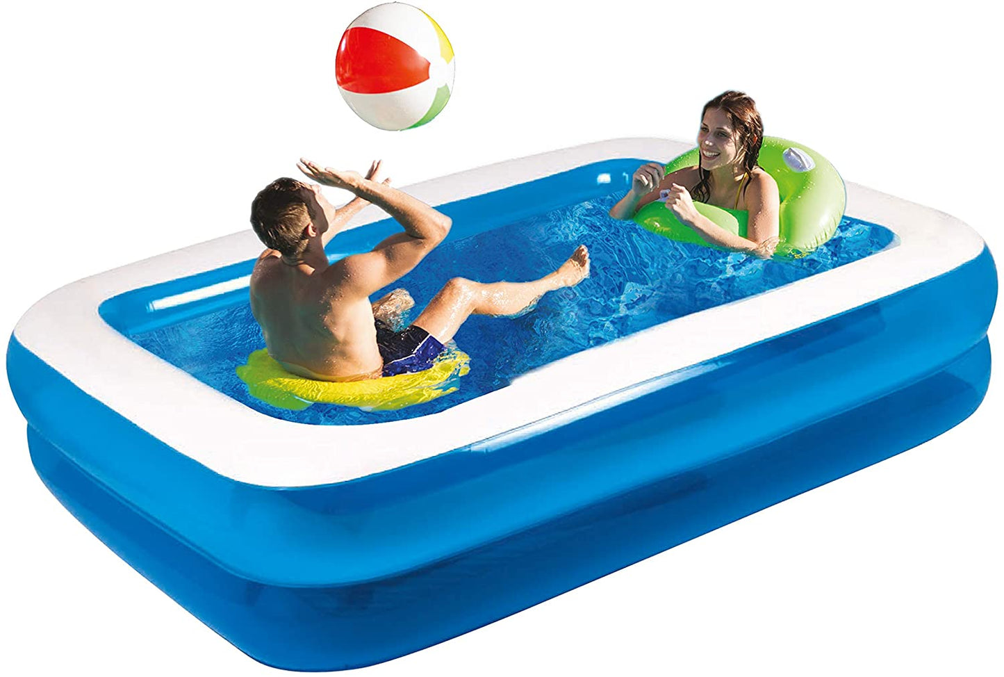 SUNCLUB INFLATABLE FAMILY SIZE POOL - 2.6M X 1.75M. BML83400 \\\KD20210