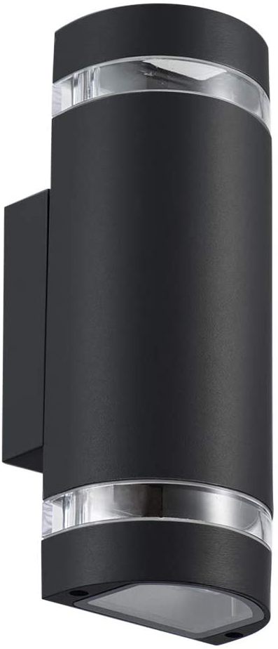KANLUX IP44 MAX 35W GU10 OUTDOOR UP / DOWN WALL LIGHT - BLACK. ZEWEL235UB 22441 \\\KD20211