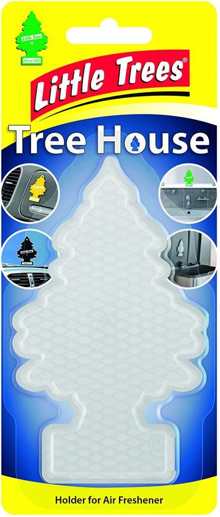 LITTLE TREES TREE HOUSE CLEAR TREE-SHAPED AIR FRESHENER HOLDER. LTTH6230 \\\KD20230