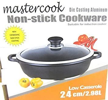 MASTERCOOK ALU DIE CASTING LOW CASSEROLE 24CM / 2.8 LITRE. CCA047 \\\KD20234