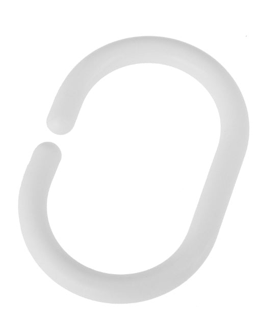 BLUE CANYON SHOWER CURTAIN HOOKS - WHITE PACK OF 12. SHWH \\\KD20255