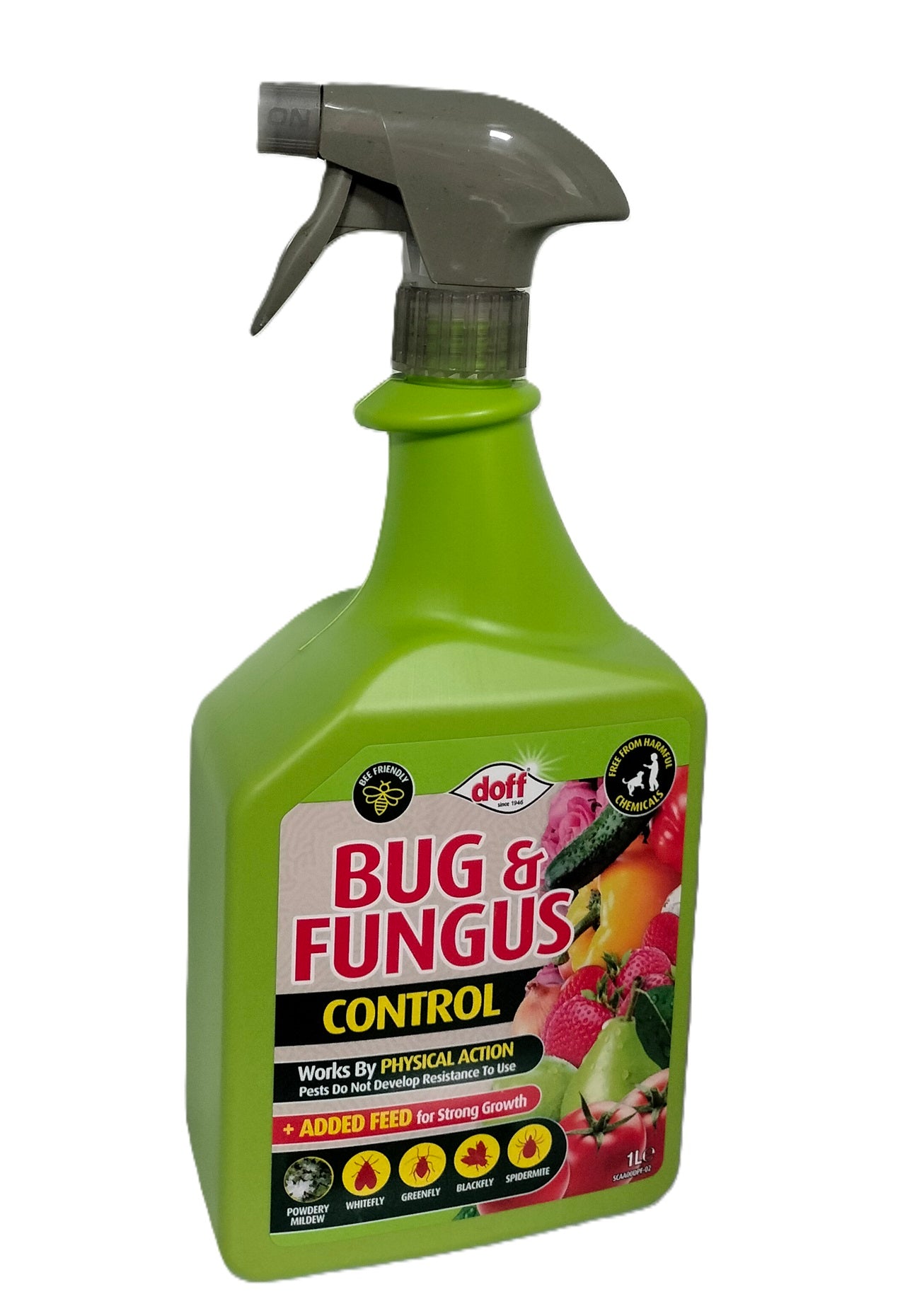 DOFF PLANT BUG & FUNGUS CONTROL GREEN 1 LITER PESTICIDE FREE. F-CA-A00-DOF-01 \\\KD20263
