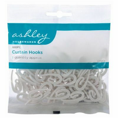 ASHLEY CURTAIN HOOKS 100/PK. BB-CH800 \\\KD20272