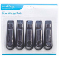 ASHLEY DOOR STOP WEDGE SET BLACK 5 PCS. BB-DS102 \\\KD20277
