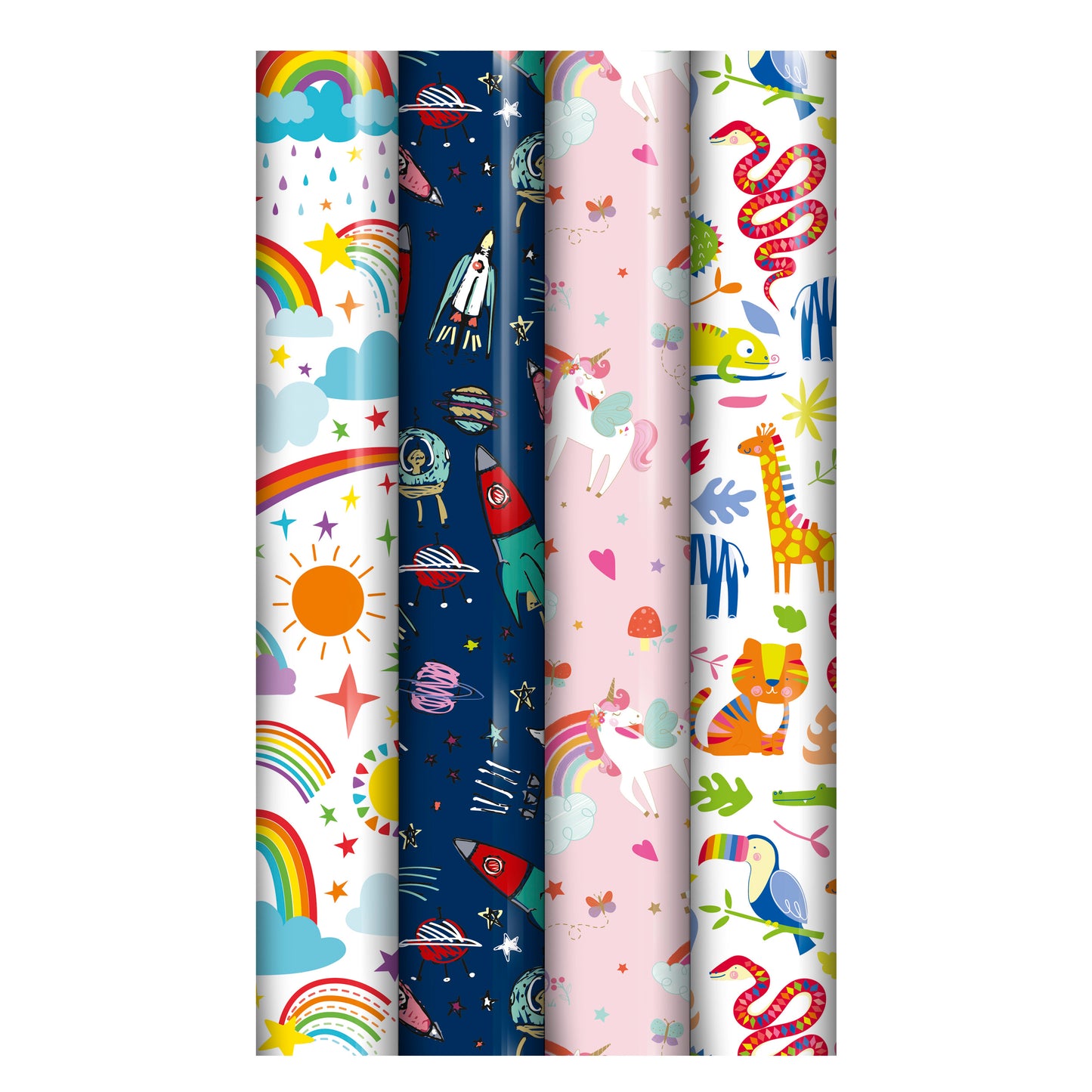 WRAP & ROLL KIDS GIFT WRAPPING PAPER ROLL 3M  X 70CM. 28998GWC \\\KD20292