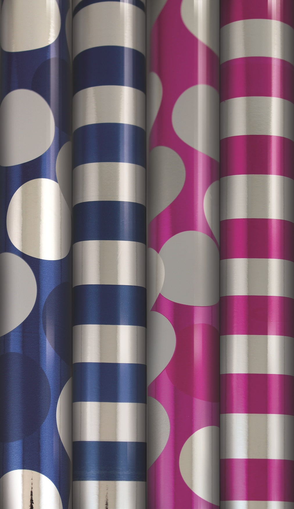 WRAP & ROLL EVERYDAY METALLIC GIFT WRAPPING PAPER ROLL 1.5M  X 70CM. 18777GWC \\\KD20293