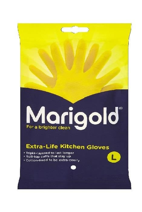 LARGE MARIGOLD EXTRA LIFE KITCHEN GLOVES SINGLE PAIR. FH175470 \\\KD20303