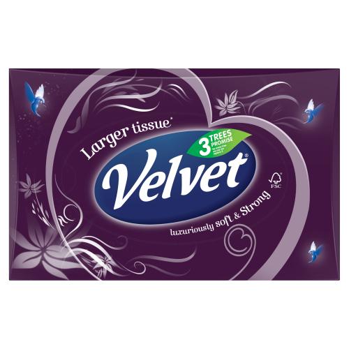 VELVET LARGE FACIAL TISSUE 3 PLY 50/PK. 15445 \\\KD20335