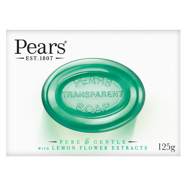 PEARS PURE & GENTLE LEMON FLOWER EXTRACTS TRANPARENT SOAP 125GM. PEAR21 \\\KD20343