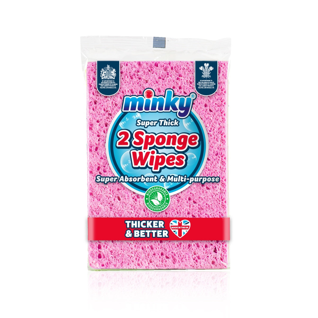 MINKY SUPER THICK SPONGE WIPES 2/PK. AA72001203 322846 \\\KD20347