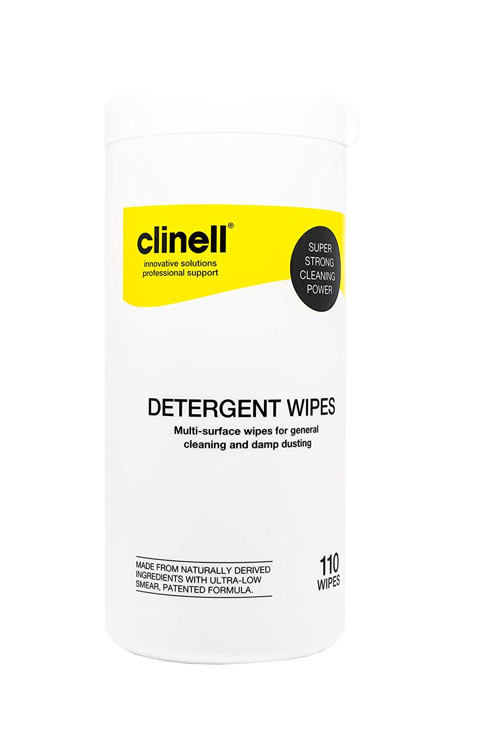 CLINELL DETERGENT WIPES 110/TUB. CDT110 \\\KD20355