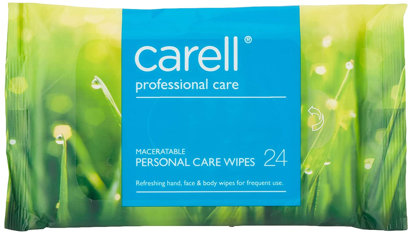 CARELL MACERATABLE PERSONAL CARE WIPES 24/PK. CHF24 \\\KD20356