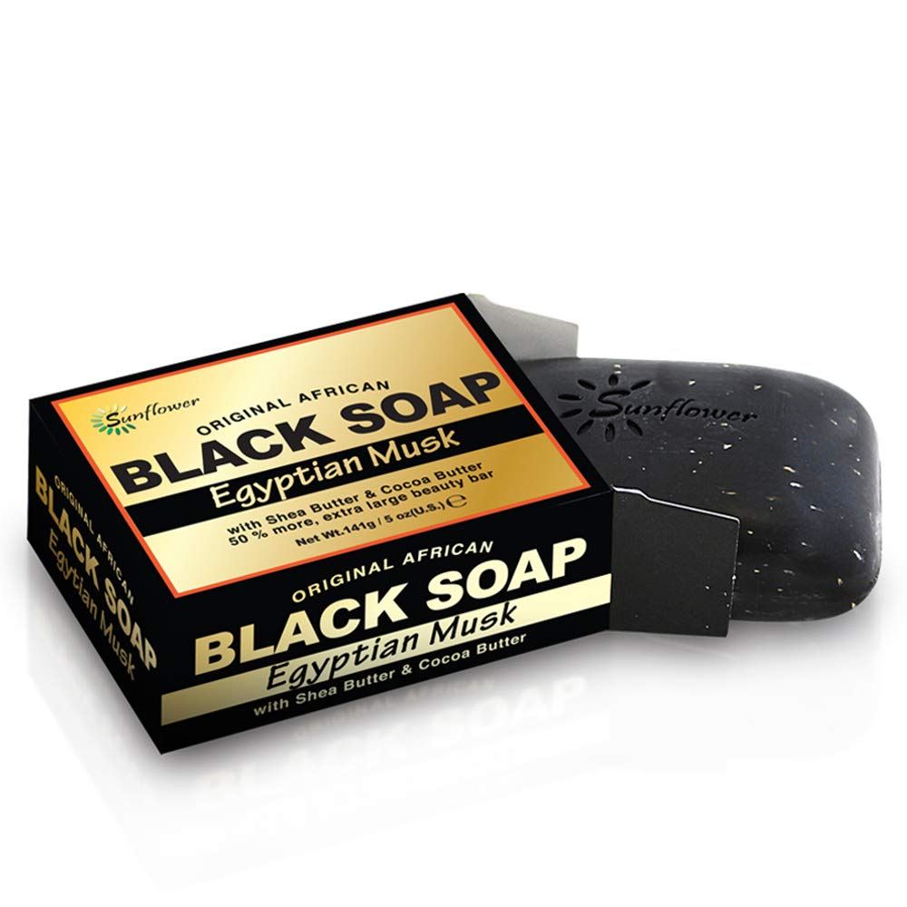 SUNFLOWER EGYPTIAN MUSK BLACK SOAP 141G. SF-BSE \\\KD20390