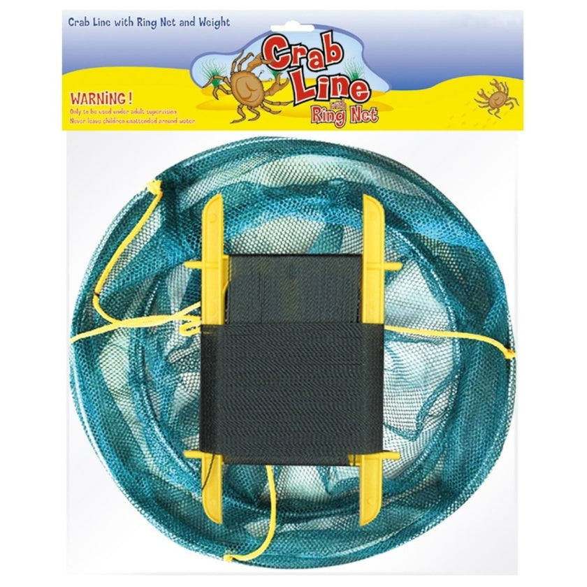 YELLO SUMMER BEACH HOLIDAY 15M CRAB LINE WITH RING NET AND BAIT TRAP. BGG1601 \\\KD20450