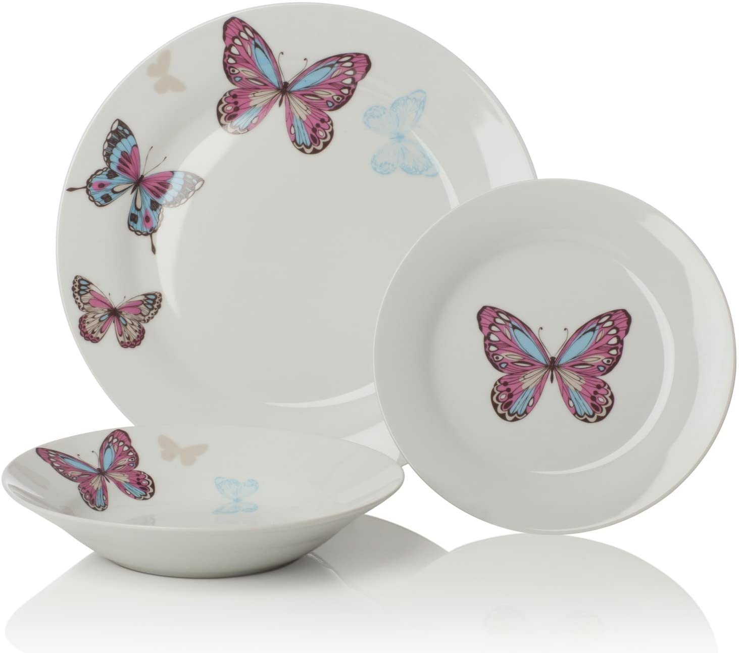 SABICHI MARIPOSA BUTTERFLY 12PCS DINNER SET. 179203-L \\\KD20478
