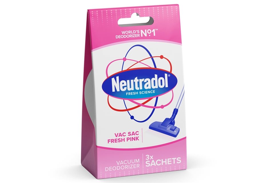 NEUTRADOL FRESH PINK VACUUM DEODORIZER SACHETS. 12RTS \\\KD20485