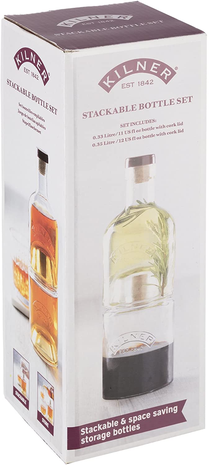 KILNER 2 PIECE STACKABLE BOTTLE SET. 0025838 \\\KD20489