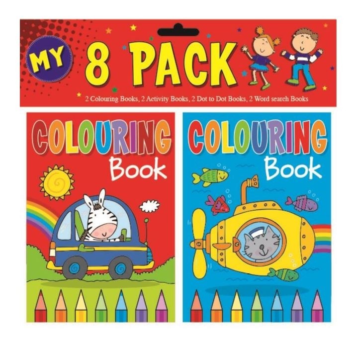 SQUIGGLE MY MINI COLOURING / ACTIVITY BOOK 6/PK. P2199 \\\KD20492