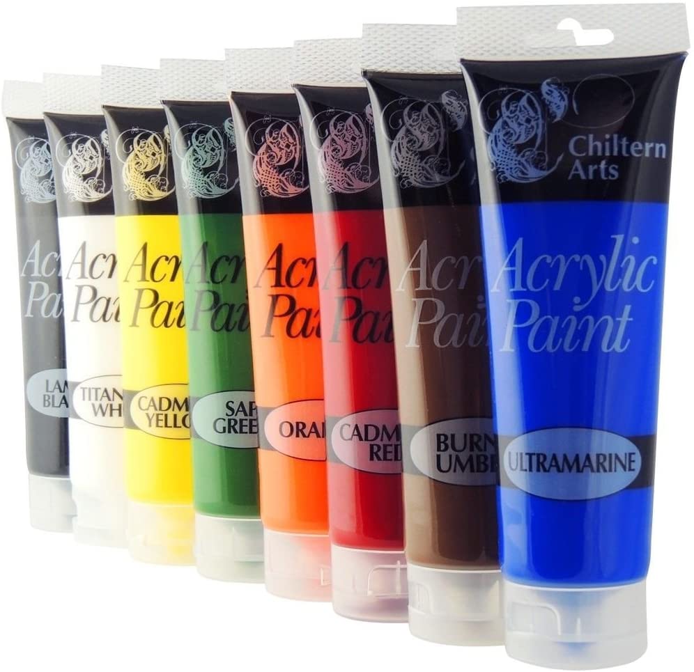 CHILTERN ARTS ASSORTED ACRYLIC PAINTS 120ML - ONE PIECE SUPPLY. ATS1166 \\\KD20510