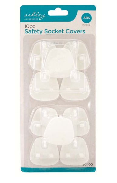 ASHLEY SAFETY SOCKET COVERS 10/PK. BB-SC400 \\\KD20511